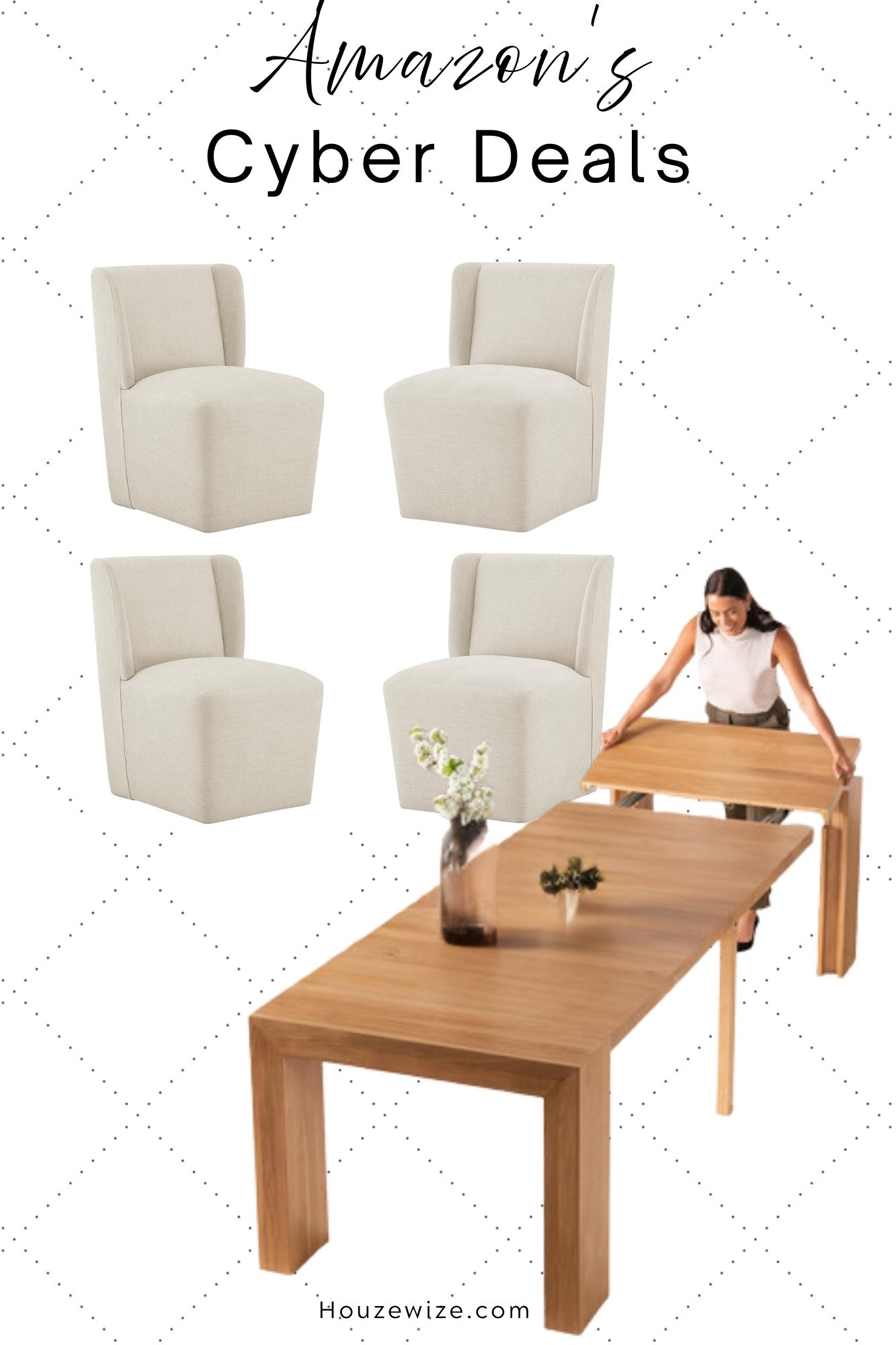 Expandable dining table perfect for large family gatherings.  Cyber week deals. 

#LTKSaleAlert #LTKCyberWeek #LTKHome