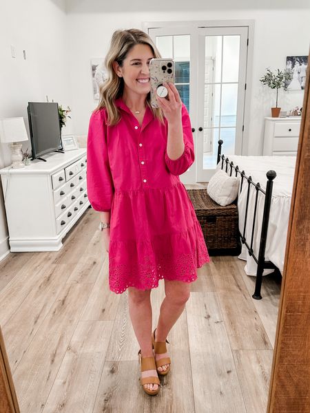 Thursday Work Outfit🌸
Dress- XSP (a lot of the petite sizes are out of stock but sizing down in regular would probably work)
Heels- size down 1/2 size (this color is very limited in sizing)
spring outfit/ spring dress/ eyelet dress/ work outfit/ teacher outfit 

#LTKsalealert #LTKSeasonal #LTKworkwear