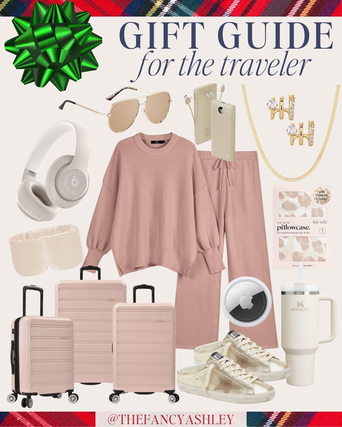 I've got the PERFECT holiday gift guide packed with must-haves for traveling! Love the fab luggage and the perfect pink travel look.

#LTKGiftGuide #LTKTravel #LTKHoliday