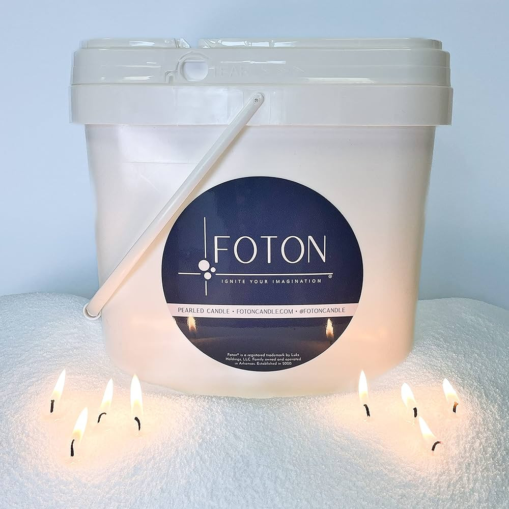 Foton Pearled Candle 9lb - Bulk Unscented Non Toxic Luxury Long Lasting Powder Candles - Refillab... | Amazon (US)