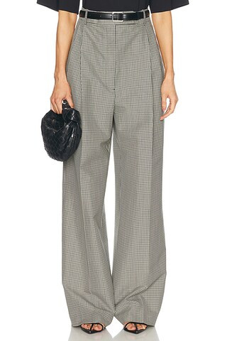 High-waist Tailored Mini Check Trouser | FWRD 