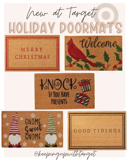 New At Target, Target doormats, holiday finds, holiday doormats 

#LTKSeasonal #LTKHoliday #LTKhome