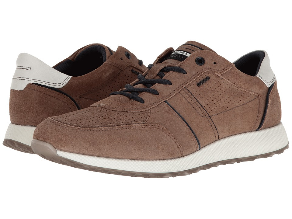 ECCO - Summer Sneak (Navajo Brown/Marine) Men's Lace up casual Shoes | Zappos