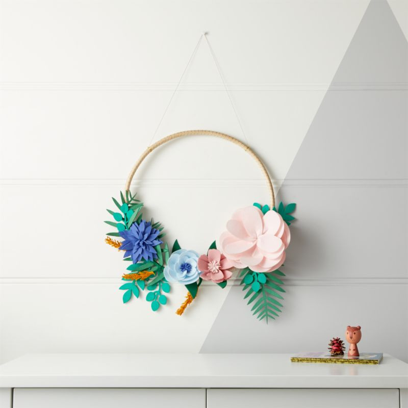 Secret Garden Greenery Wreath + Reviews | Crate & Kids | Crate & Barrel
