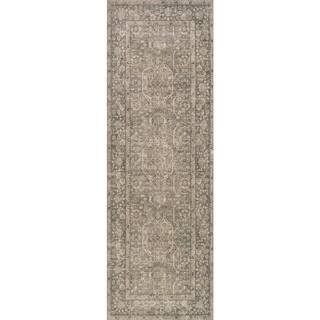 Corali Traditional Vintage and Distressed Green 3 ft. x 8 ft. Indoor Runner Rug | The Home Depot
