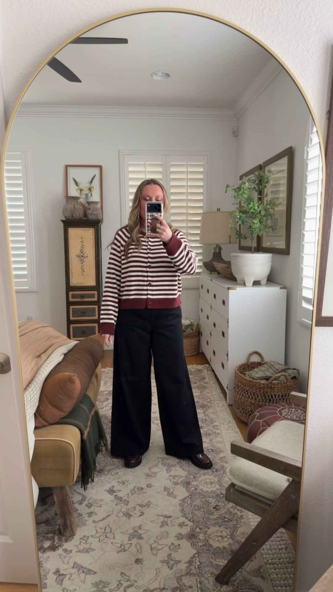 How cute is this striped cardigan from Target! I went up a size, wearing a large. The pants are true to size, I linked similar ones. 

#LTKmomlife #LTKootd #LTKOver40