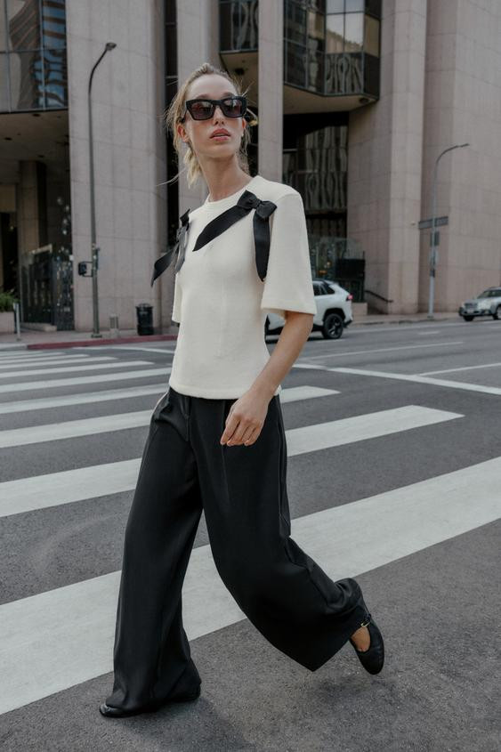 SOFT TIE TOP | Zara US