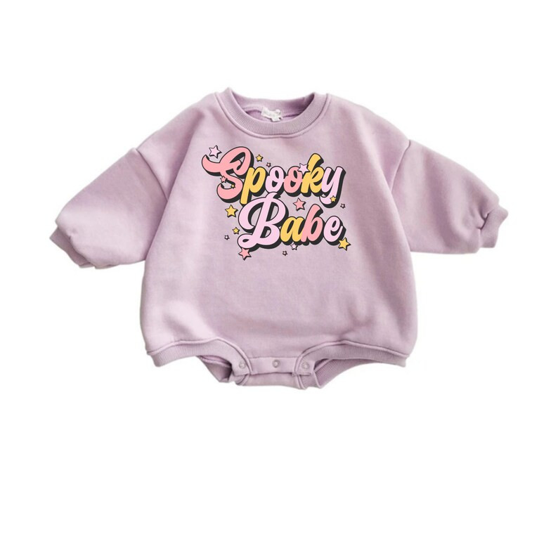 Kids Sweater Romper/ Spooky Babe Sweatshirt/ Retro Fall - Etsy | Etsy (US)