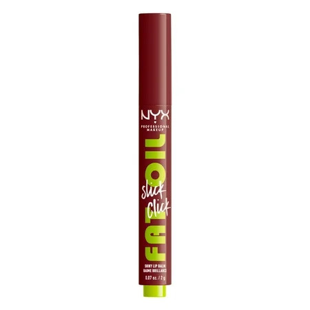NYX Professional Makeup Fat Oil Slick Click Hydrating Tinted Lip Gloss with Lightweight Hydration, In A Mood, 0.07 oz | Walmart (US)