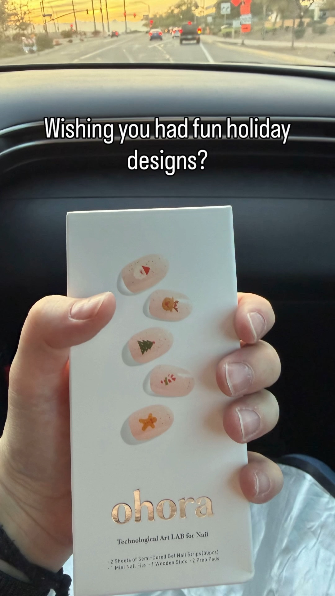 Nails so easy, you could do them in the car! Under 30min start to finish, and hands instantly usable. 

#LTKgrwm #LTKHoliday #LTKGiftGuide
