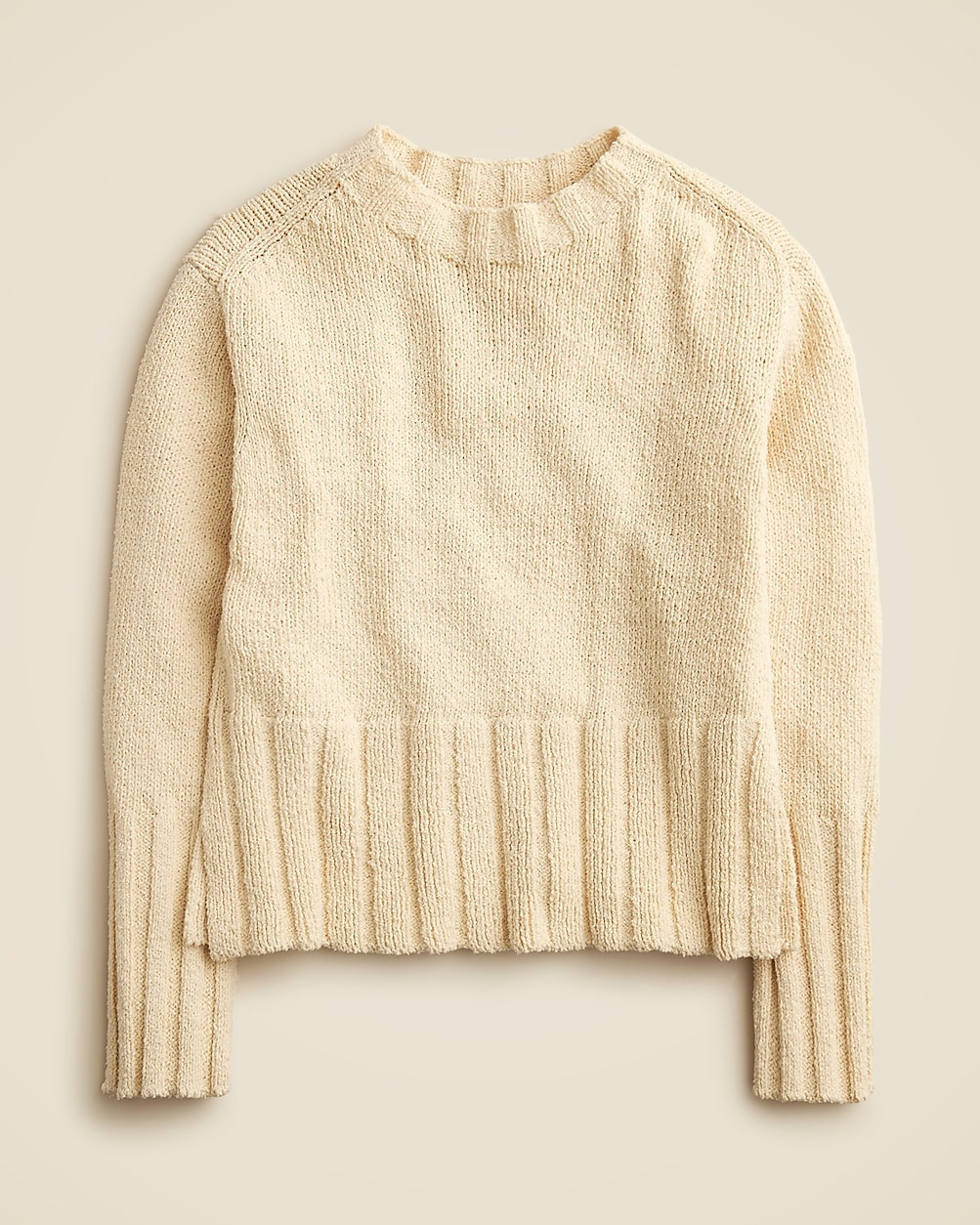 Marina sweater in textured cotton blend | J. Crew US