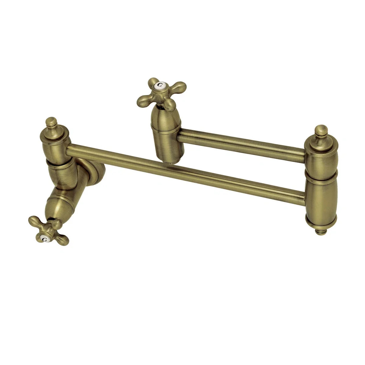 Kingston Brass Restoration Two-Handle 1-Hole Wall Mount Pot Filler Faucet & Reviews | Wayfair | Wayfair North America