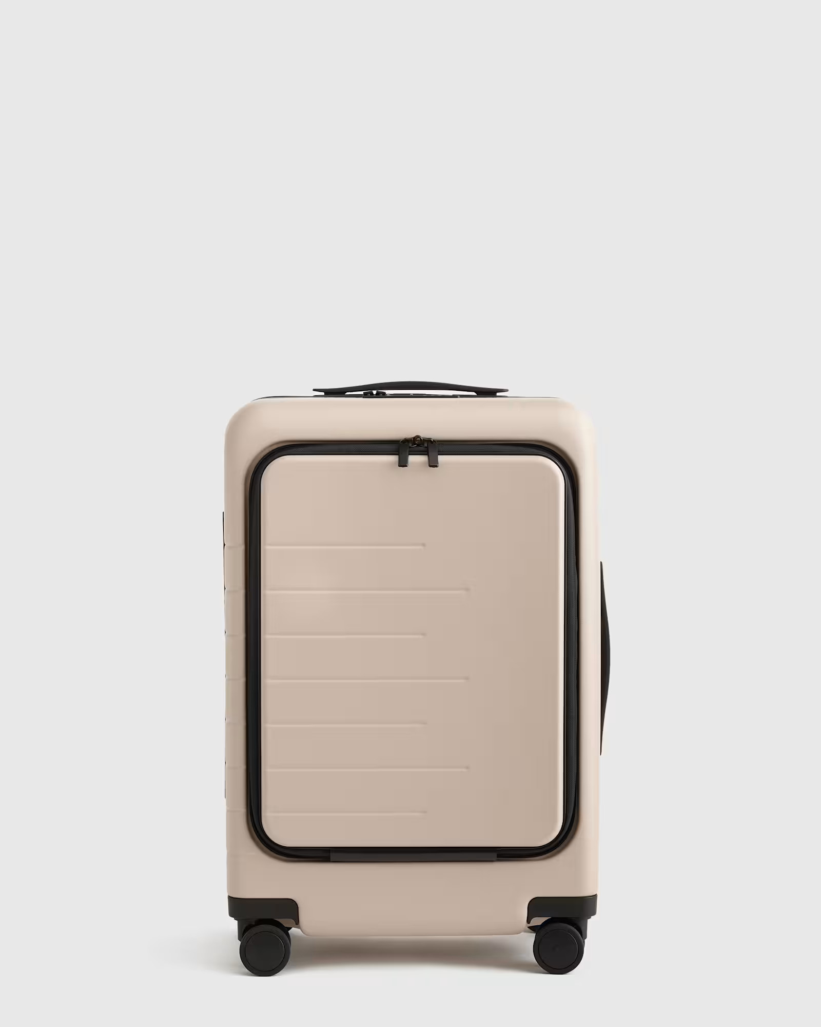 Front Pocket Carry-On Suitcase in Tan | Quince
