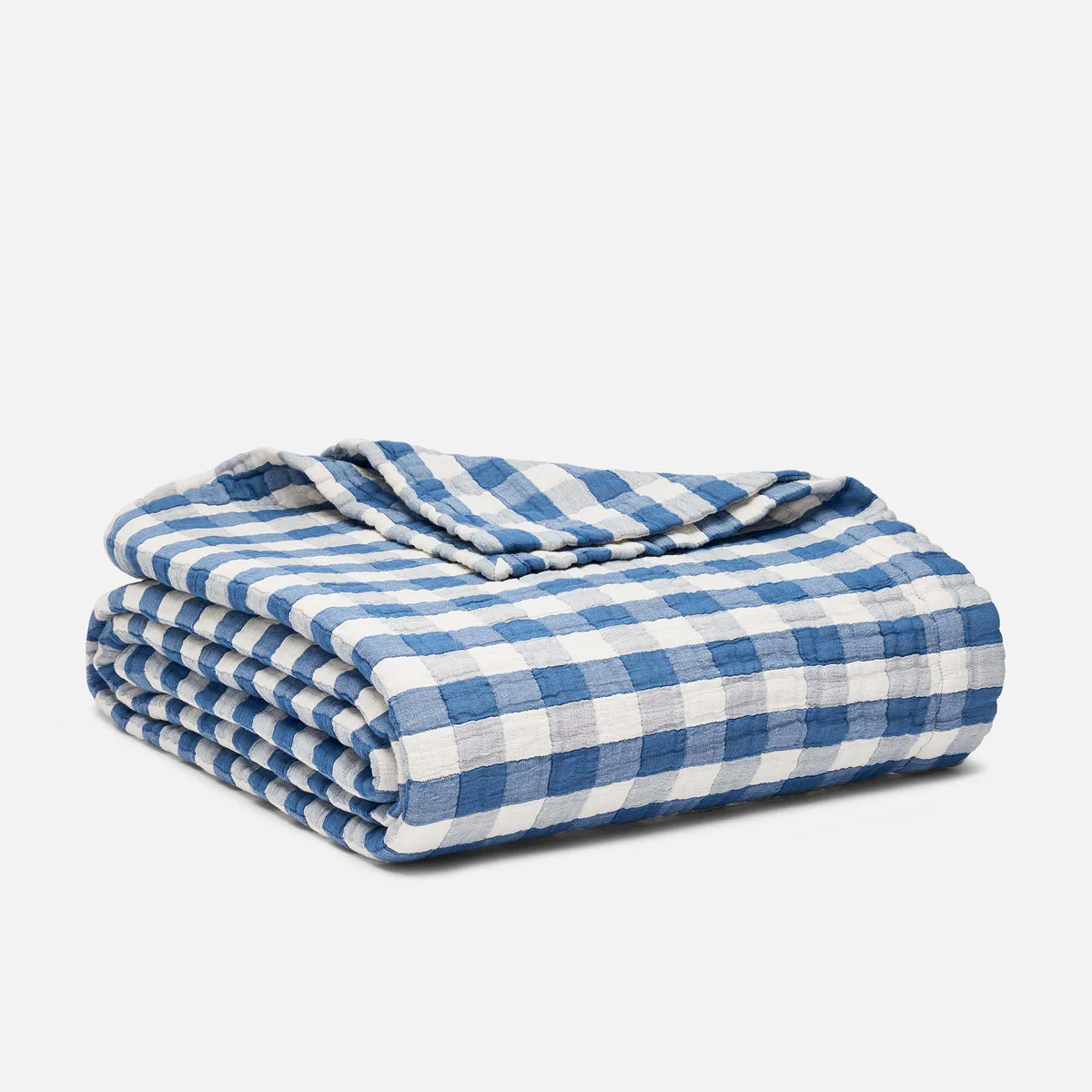 Breezeweave Cotton Gingham Bed Blanket | Brooklinen