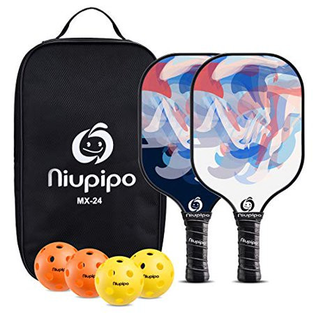 niupipo Pickleball Paddles, Pickleball Paddle Set of 2, Fiberglass Surface, Polypropylene Honeycomb  | Walmart (US)