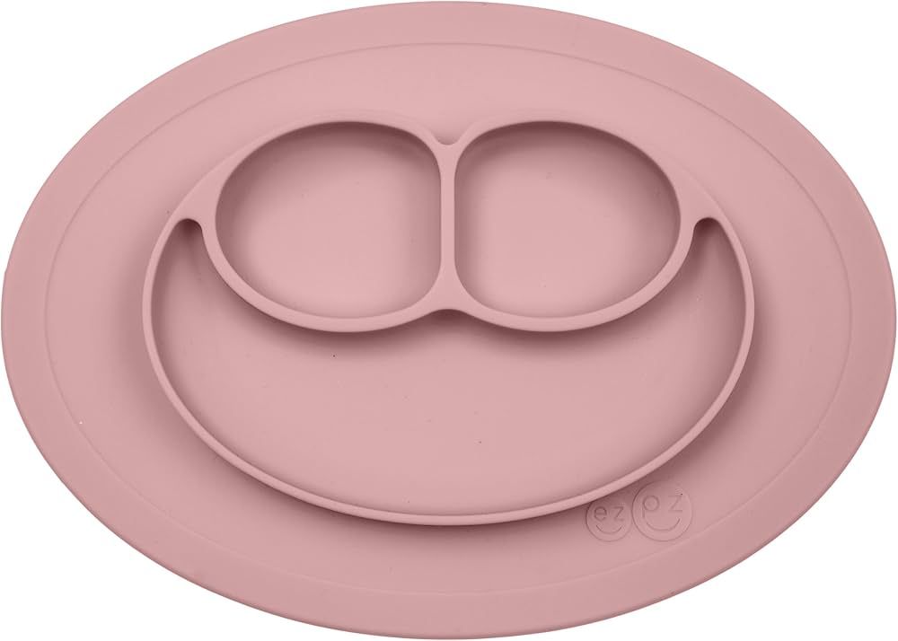 ezpz Mini Mat - 100% Silicone Suction Plate with Built-in Placemat for Infants + Toddlers - First Fo | Amazon (US)