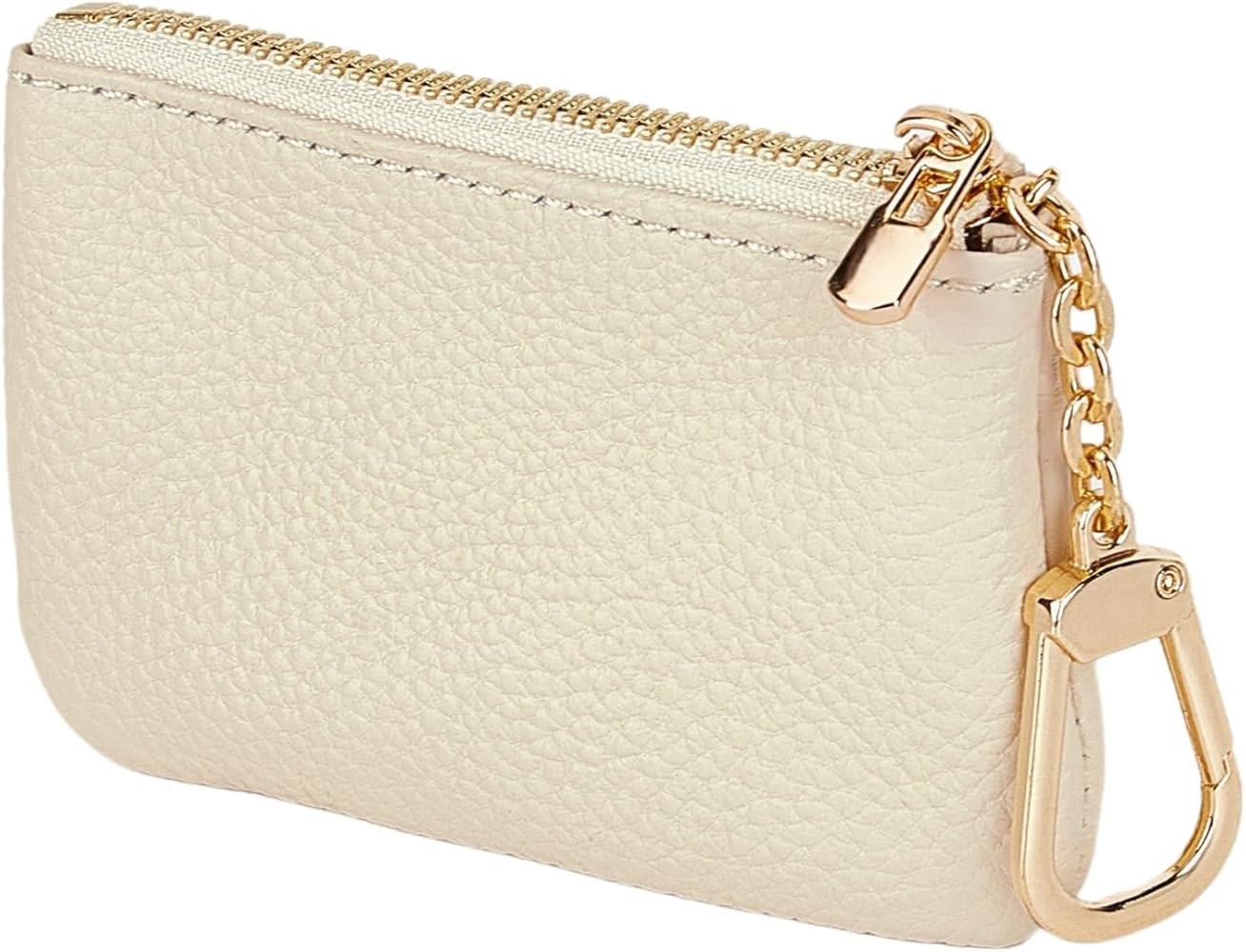 Full Grain Leather Coin Purse with Key Chain - Small Change Purse Keychain Card Holder Keychain P... | Amazon (US)