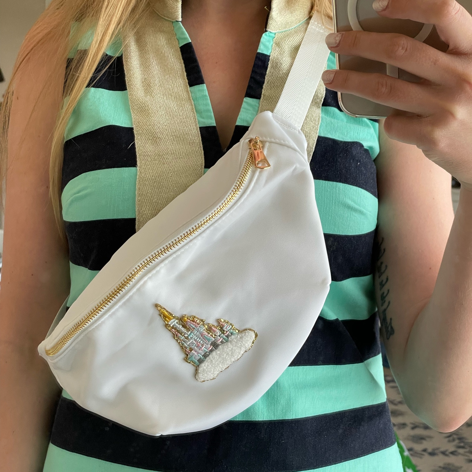 Disney Fanny pack Stoney Clover dupe look-a-like for under $50. Castle fanny pack in white. 

#LTKitbag