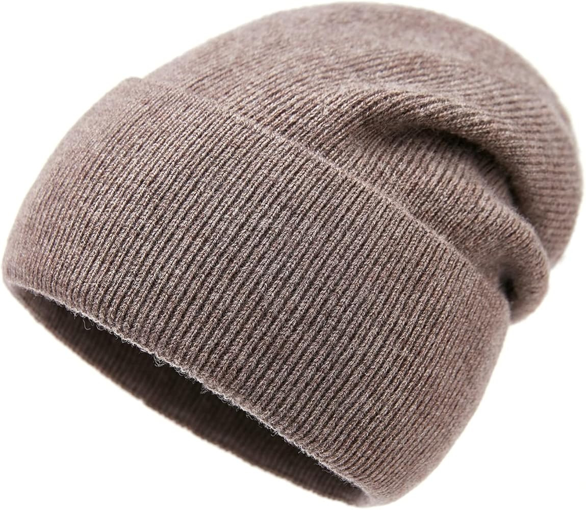 Lallier 100% Merino Wool Beanie with Fleece Lining for Men and Women, Pure Wool Ribbed Knit Warm ... | Amazon (US)