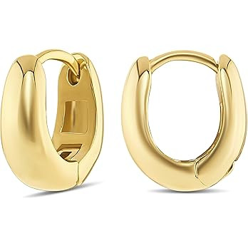 MILLA 14k Gold Huggie Earrings or Sterling Silver Huggie Earrings for Women Multipack & Individua... | Amazon (US)