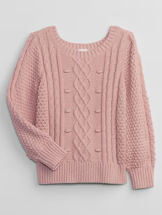 babyGap Cable-Knit Crewneck Sweater | Gap Factory