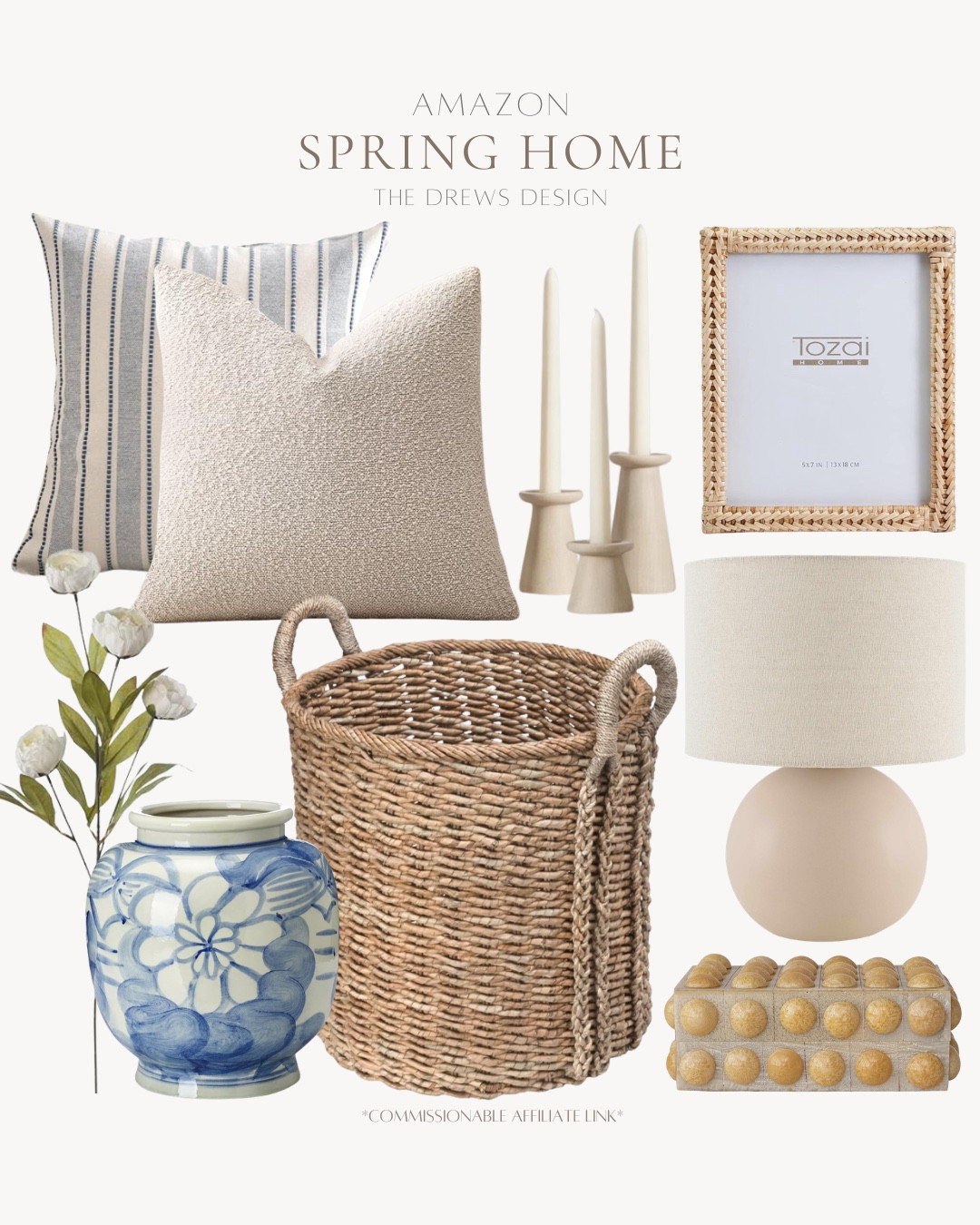 Amazon spring home includes decorative box, basket, vase, floral stems, decorative pillows, frame, candlestick holders.

Home decor, spring decor, looks for lesss

#LTKSeasonal #LTKHome #LTKvlog