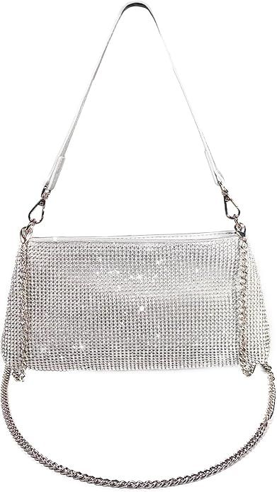 Rhinestone Evening Bags for Women, Girls Clutch Purses Handbags,Shoulder Strap Bag for Ladies Wed... | Amazon (US)