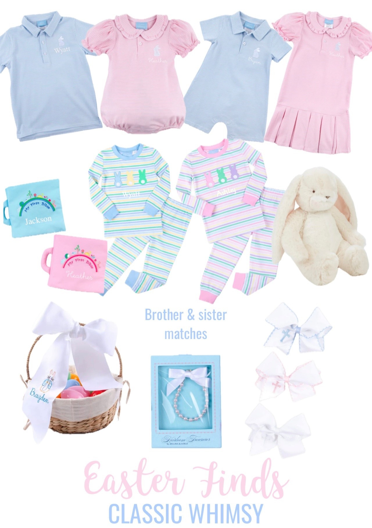 So many adorable brother / sister matches for Easter 🩵🩷🐰💐✝️

#LTKBaby #LTKKids #LTKSpringSale