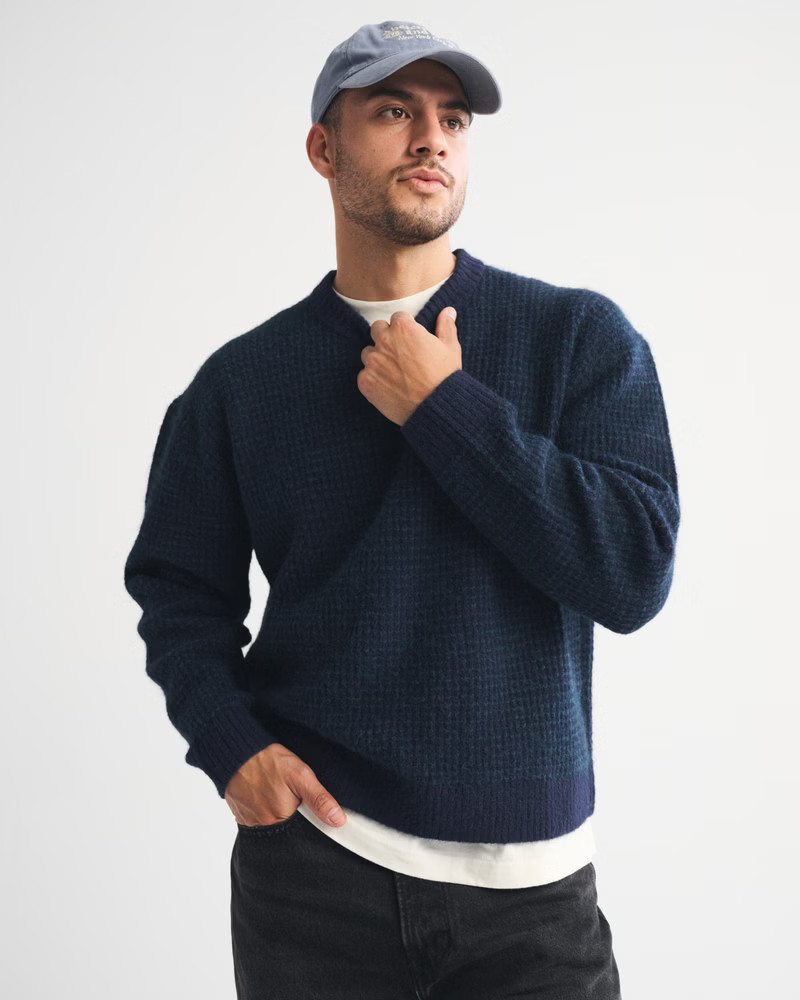 Long-Sleeve Premium Heavyweight 2.0 Henley | Abercrombie & Fitch (US)