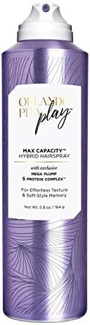 ORLANDO PITA PLAY Max Capacity Hybrid Hairspray, Benefits of Dry Shampoo & Provides A Sheer Hold,... | Amazon (US)