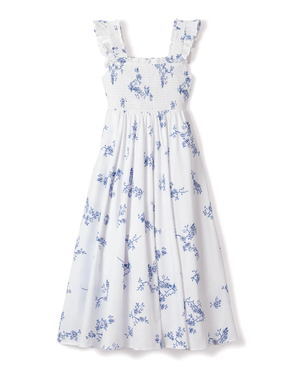 Women's Indigo Floral Margaux Dress | Petite Plume