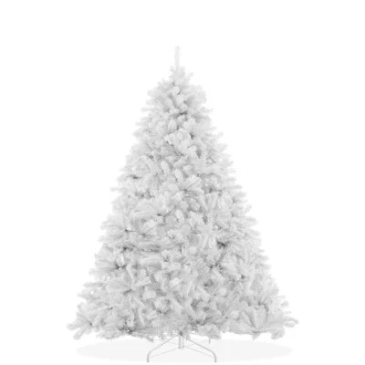 4.5FT White Spruce Artificial Holiday Christmas Tree with Metal Stand | Wayfair North America