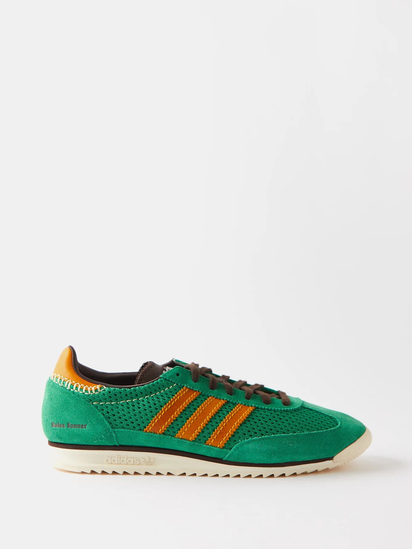 SL72 leather-trim knit trainers | Matches (UK)