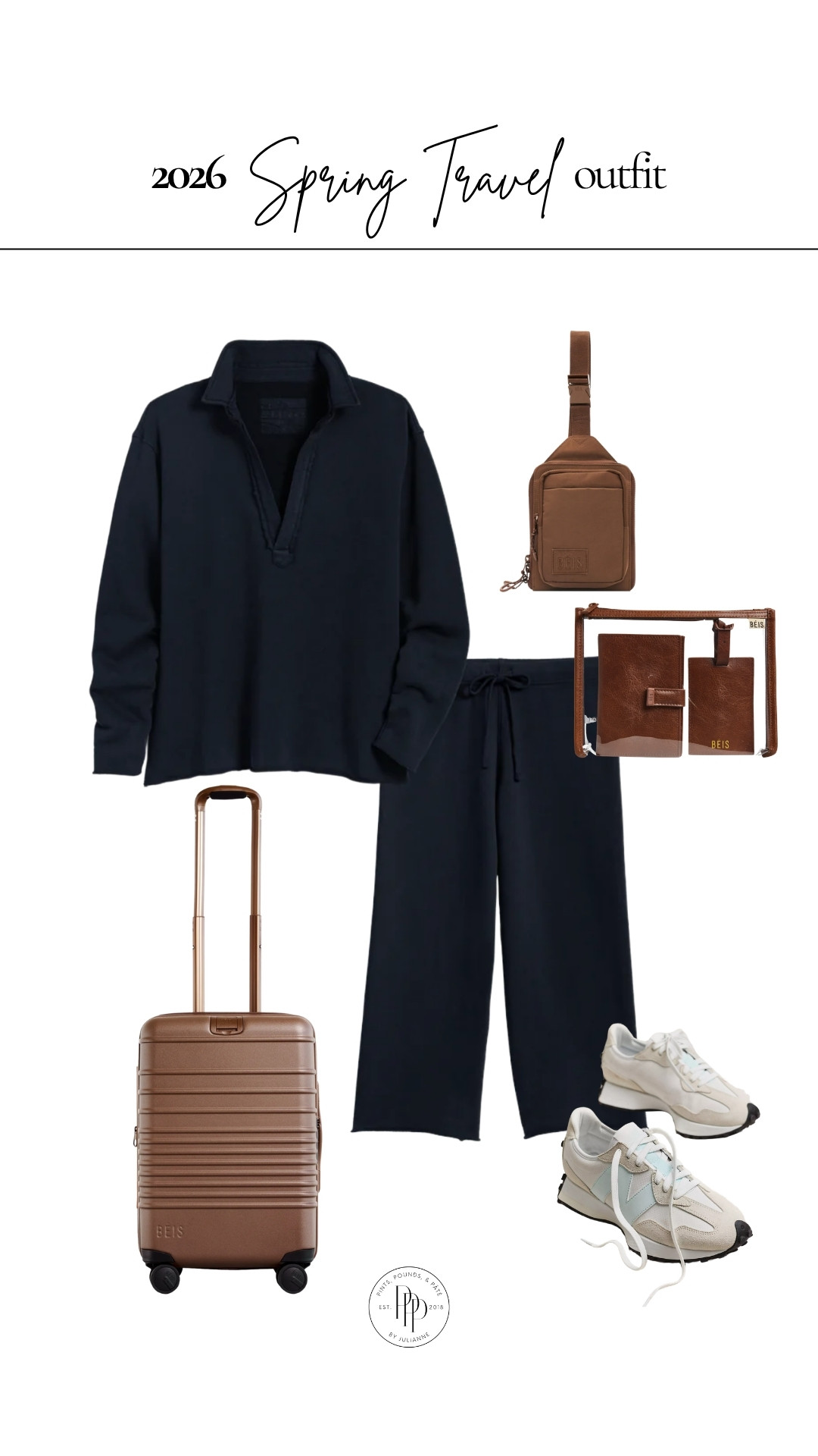 The ultimate travel set ✨ comfy, breathable, and still put together. Paired with neutral sneakers + all my go-to travel essentials 🤎 perfect for airport days + long flights! 

 #LTKootd #LTKSeasonal #LTKTravel