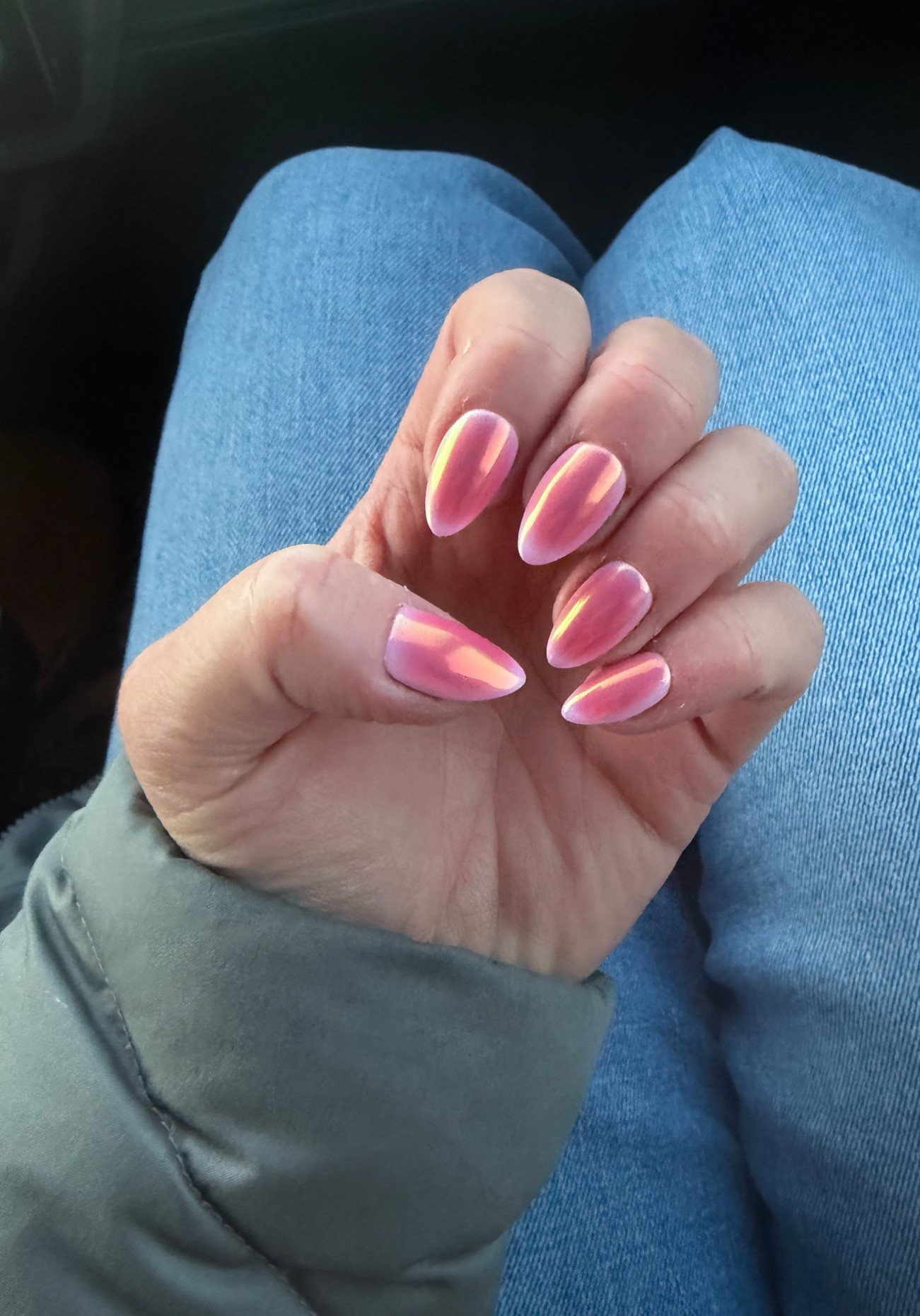Shimmer nails 

#LTKdayinmylife #LTKValentine #LTKselfcare