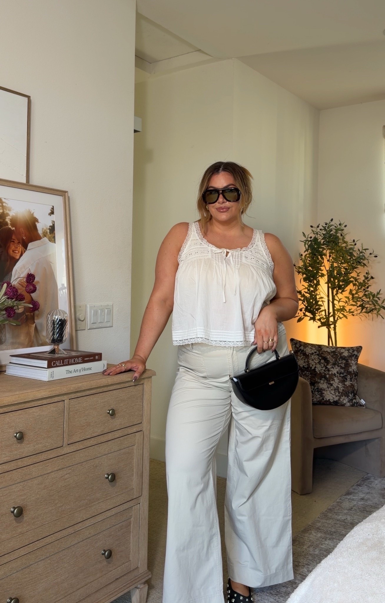 all white monochromatic outfit ✨ so cute for spring! 

wearing an xxl in both top and bottom!

#LTKMidsize #LTKSeasonal