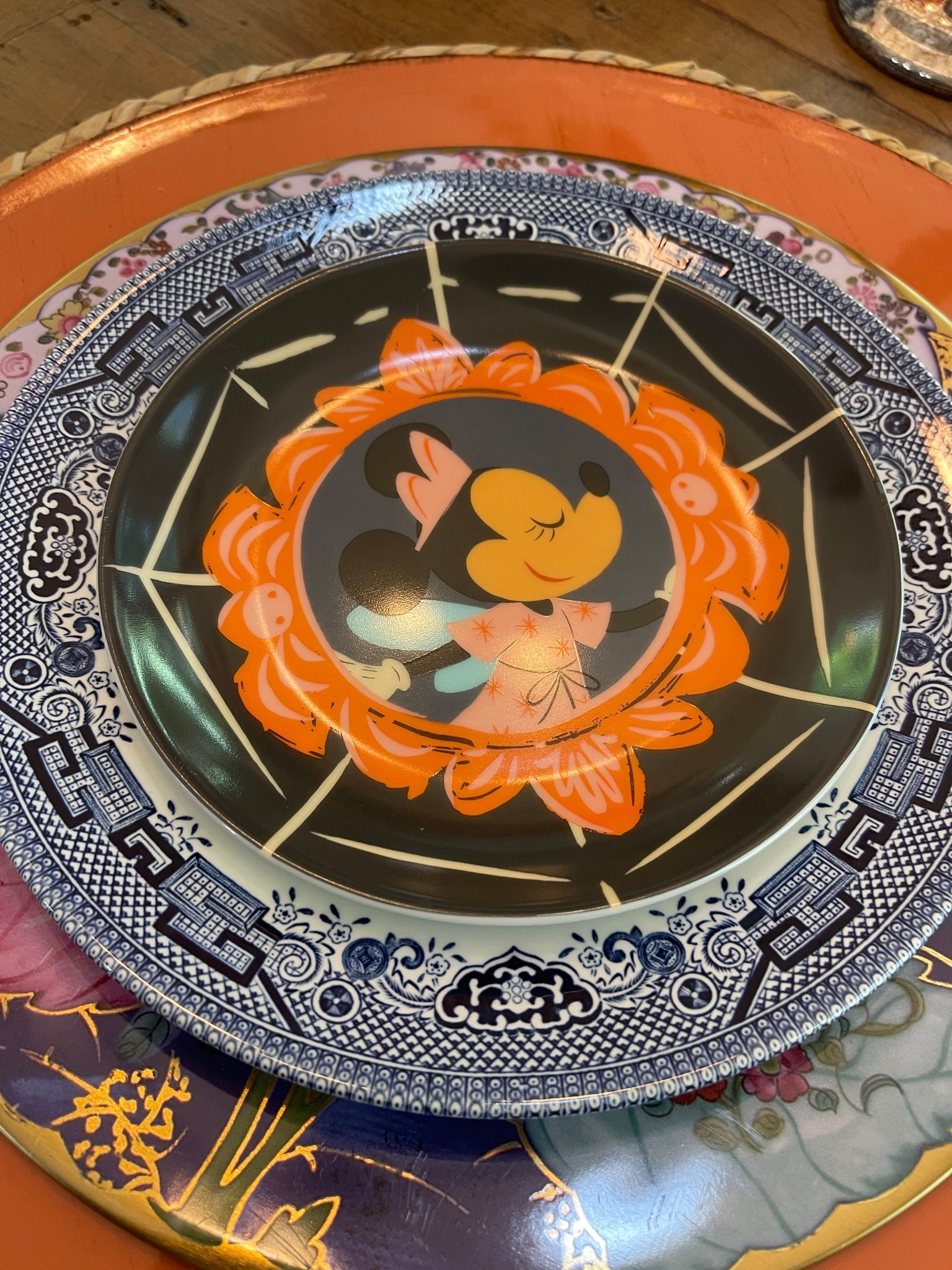 🎃🍽 Mixing spooky + chic with this festive Halloween tablescape featuring the cutest Disney Mickey & Friends Halloween appetizer plates layered with timeless Churchill Blue Willow dinner plates and Tobacco Leaf tin plates from Tuckernuck. The mix of playful Disney accents with classic chinoiserie and rich fall colors creates the perfect grandmillennial-inspired Halloween table setting.

🕯 I added orange embossed placemats and pumpkin taper candles for a warm seasonal glow, making this setup ideal for everything from family dinners to a festive Halloween party.

🌟 Style tip: Don’t be afraid to mix patterns! Pairing whimsical seasonal plates with traditional blue-and-white china gives your table both elegance and personality.

Shop all of these table decor finds below ⬇️

#HalloweenTablescape #GrandmillennialStyle #ChinoiserieDecor #TableSettingInspo #AmazonHome #DisneyHalloween #HolidayDecorIdeas


#LTKFindsUnder100 #LTKFindsUnder50 #LTKHome

#LTKFindsUnder100 #LTKHome #LTKFindsUnder50