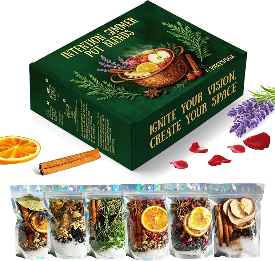 Intention Simmer Pot Blends, Simmer Pot for Stove Potpourri, Reiki-Infused Simmer Pot Potpourri K... | Amazon (US)