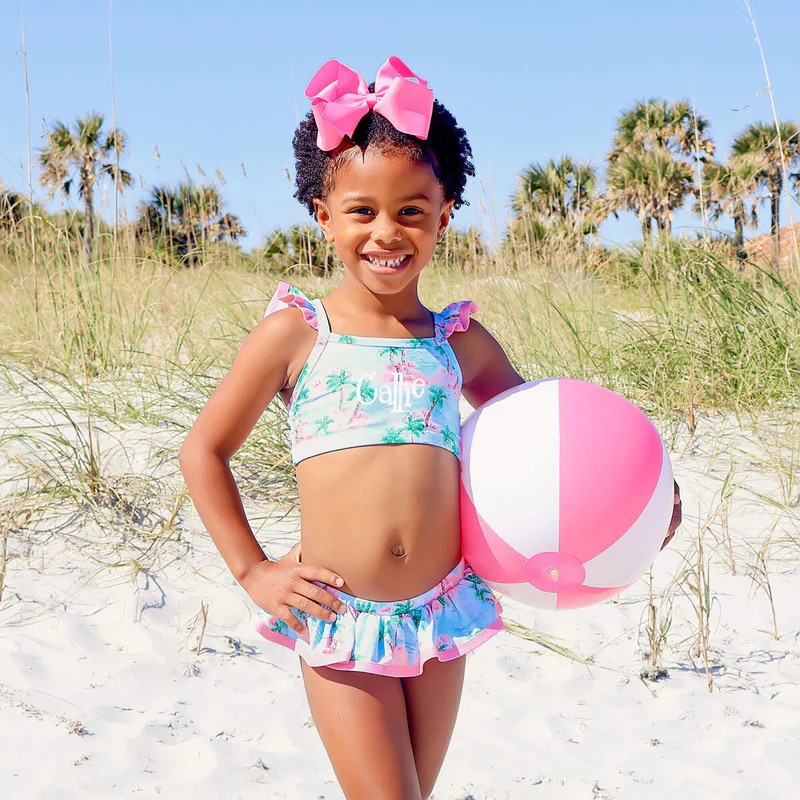Island Palm Two Piece Swimsuit | Classic Whimsy