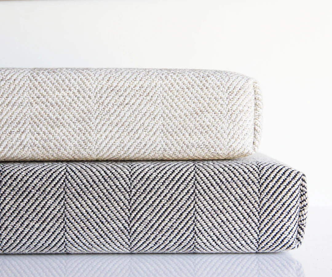 Custom Bench Seat Cushion Modern Chevron for Indoor With Anti-stain by Linenspace - Etsy | Etsy (US)