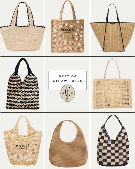 Great straw totes and purses for summer!