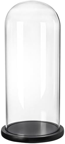 ZOOFOX 13.8 Inch Tall Glass Dome with Base, Clear Glass Empty Display Cloche, Decorative Bell Jar... | Amazon (US)