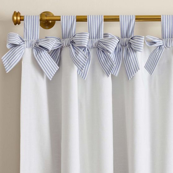 Bow Blackout Curtain | Pottery Barn Teen