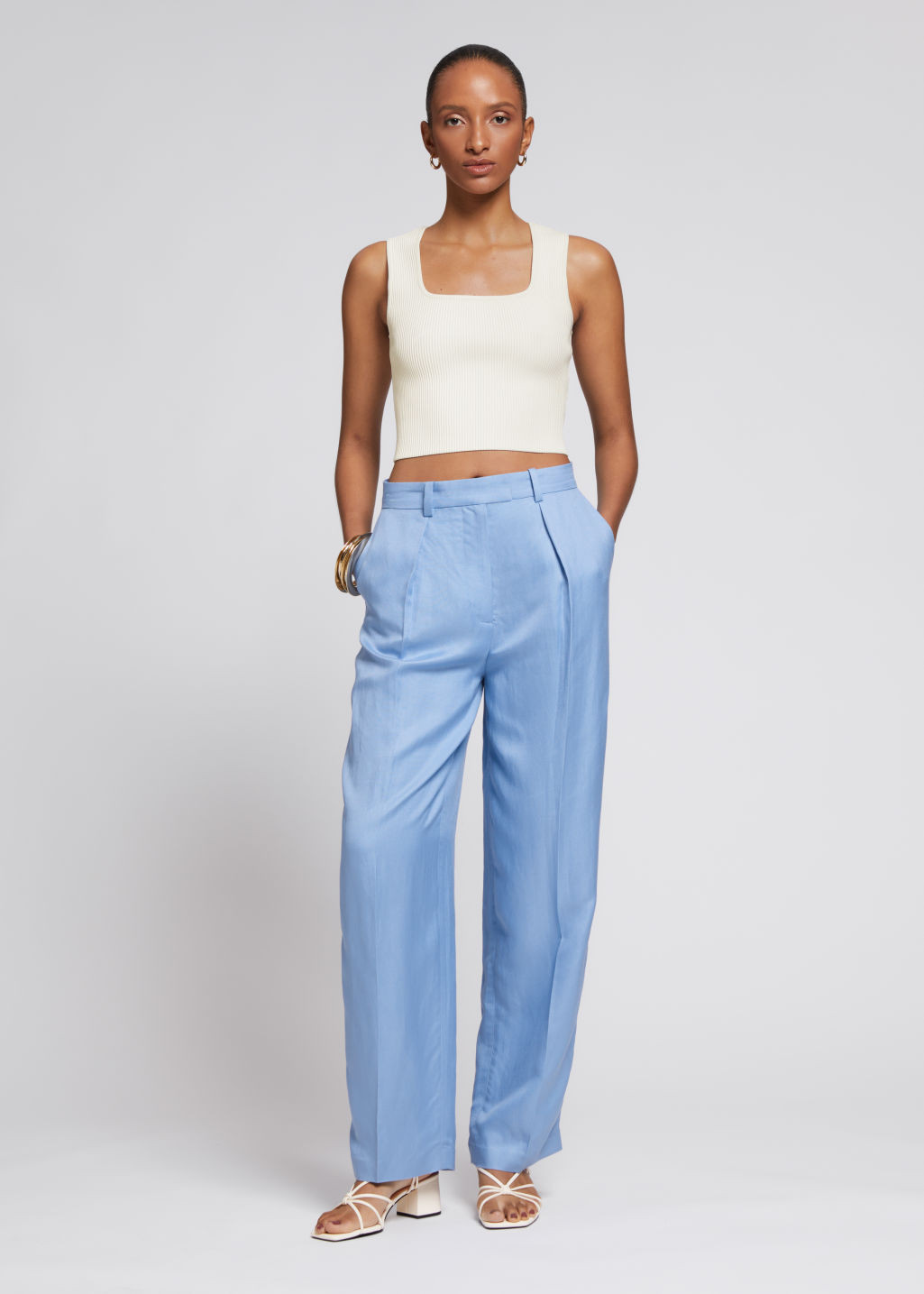 Fitted Square-Neck Ribbed Top | & Other Stories (EU + UK)