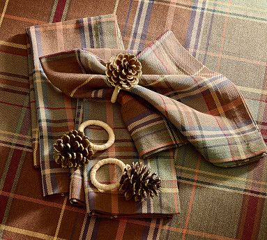 Pinecone Napkin Rings - Set of 4 | Pottery Barn (US)