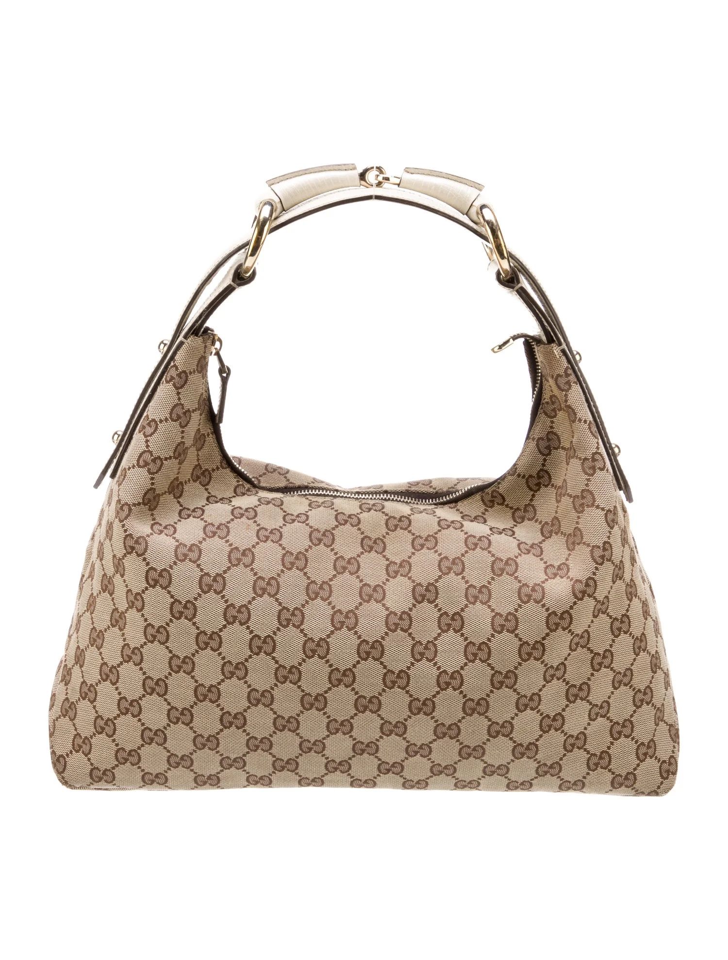 GG Canvas Medium Horsebit Hobo | The RealReal