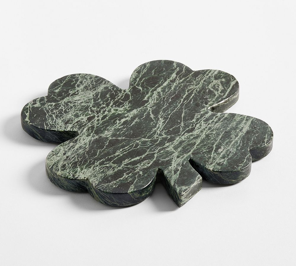 Four Leaf Clover Marble Cheeseboard | Pottery Barn (US)