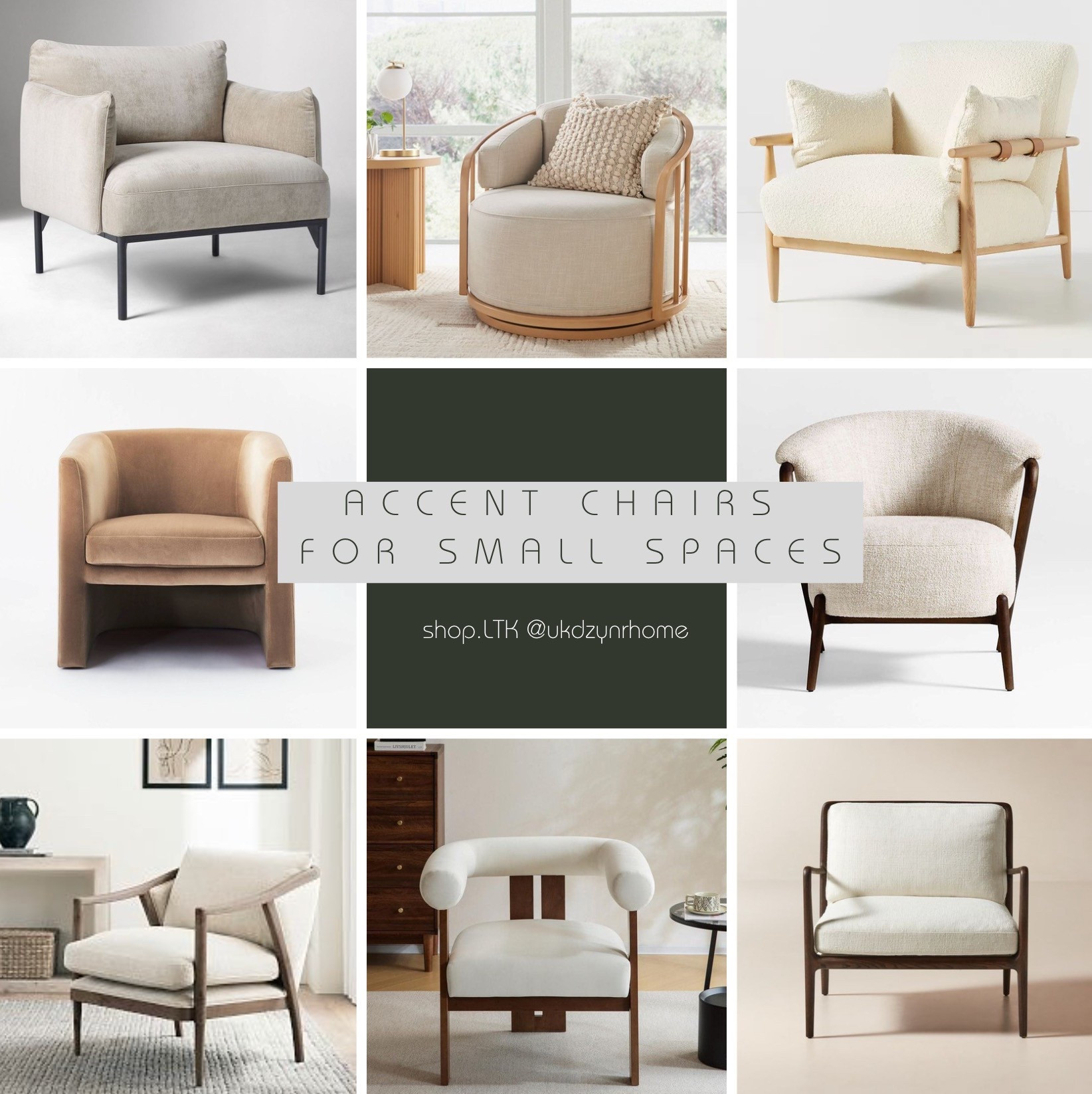 Accent Chairs for Small Spaces 

#LTKHome