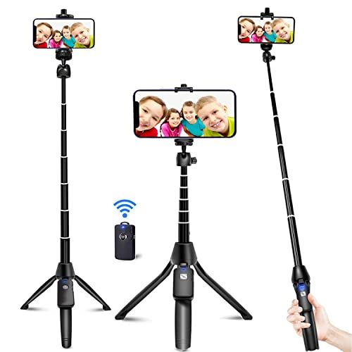 Selfie Stick, 40 inch Extendable Selfie Stick Tripod,Phone Tripod with Wireless Remote Shutter Compa | Amazon (US)