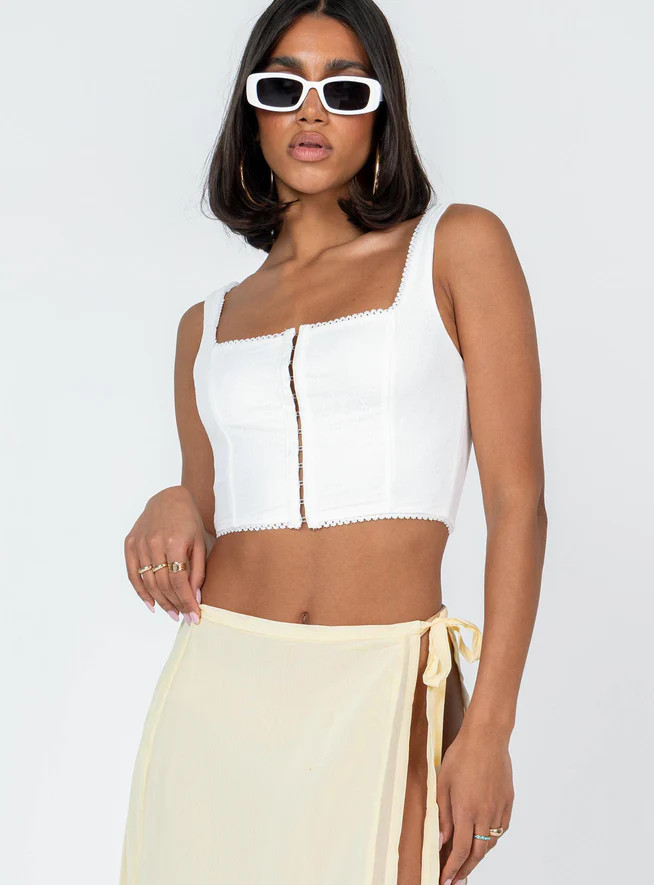 Bryleigh Top White | Princess Polly US